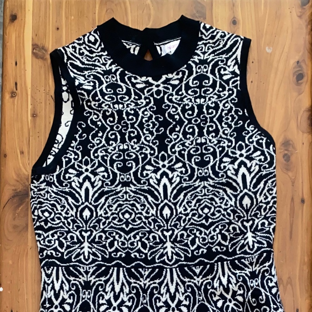 Black and white Sweater dress